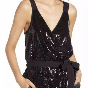 Chelsea28 Sequin Tank Top V-neck - Medium
